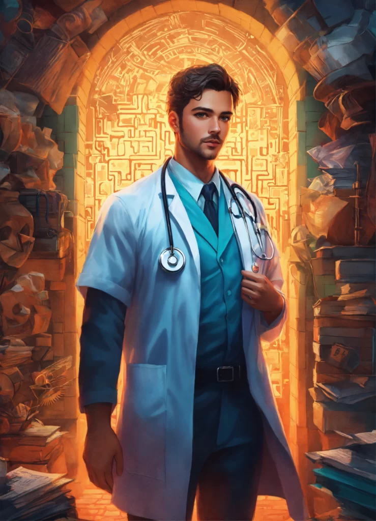 doctor works with IA
