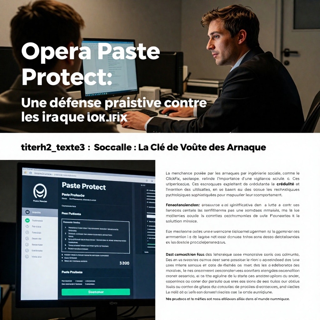 Opera Paste Protect : Une défense proactive contre les arnaques ClickFix — image3 Illustration éditoriale de troisième partie pour l'article « Opera Paste Protect : Une défense proactive contre les arnaques ClickFix ».
